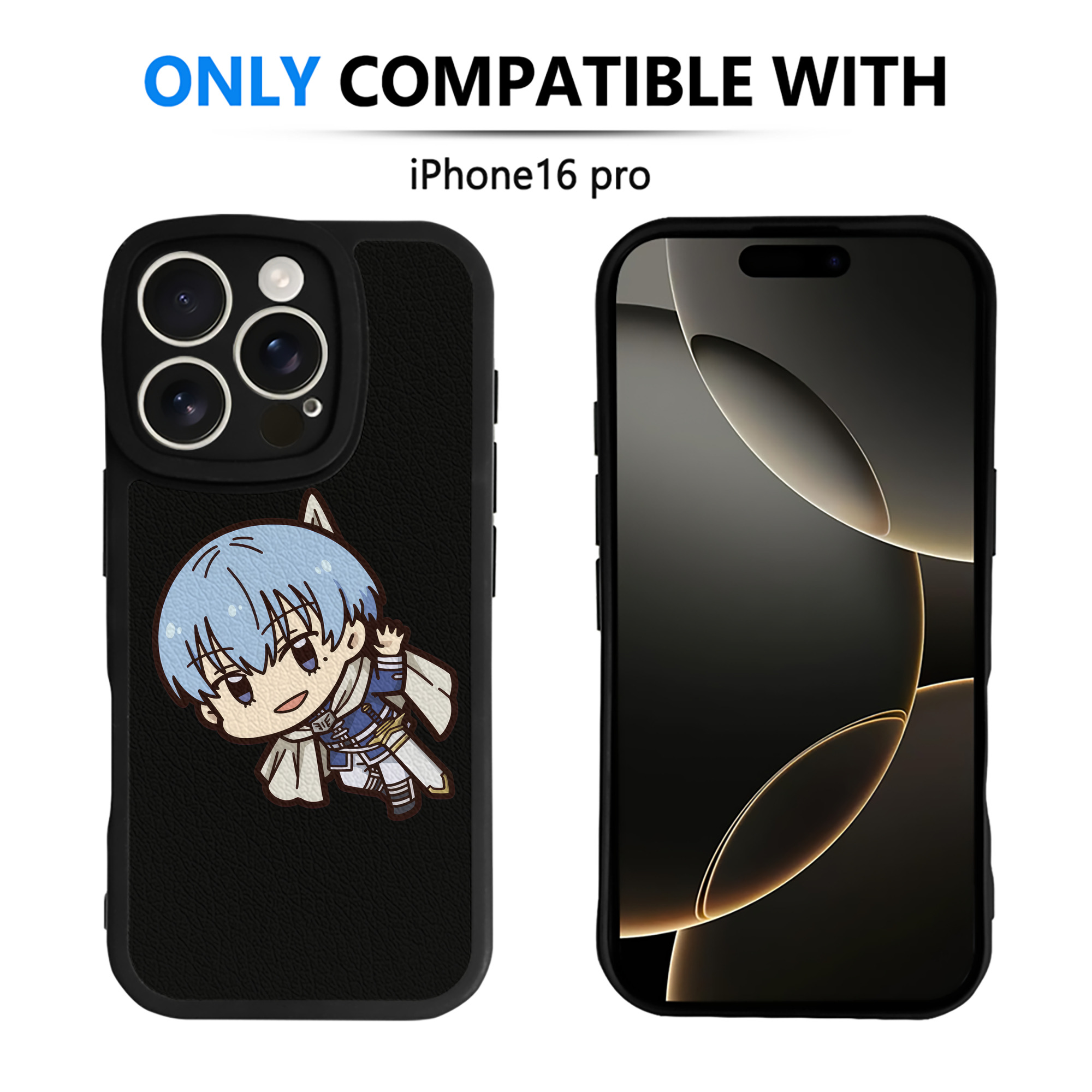 （画像用） 葬送のフリーレン Frieren 【iPhone 16シリーズ対応】シリコンスマホケース（レザー調） 材質：シリコン